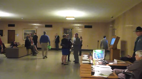 House of Representatives Lobby Stock Footage 25002035