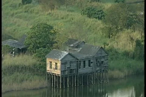 House on river 7 by DJM Video stock 11136111