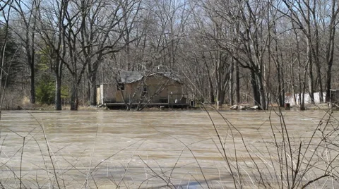 House in a river 動画素材 1107227