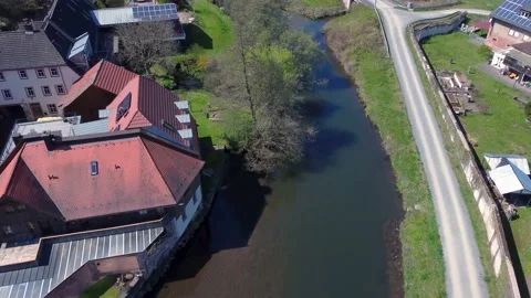 House by the river Stock Footage 154337447