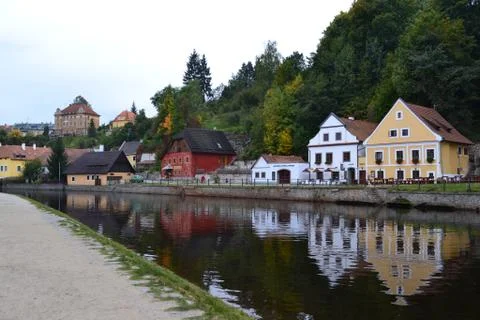 House on the river Stock Photos