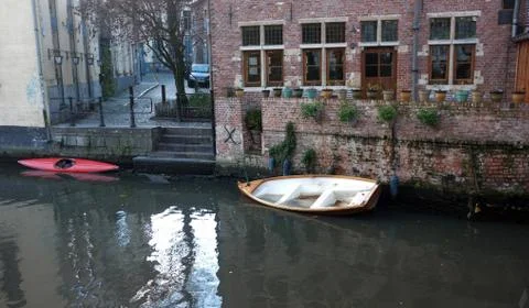 House by the river Stock Photos