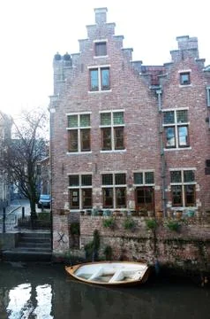 House by the river Stock Photos