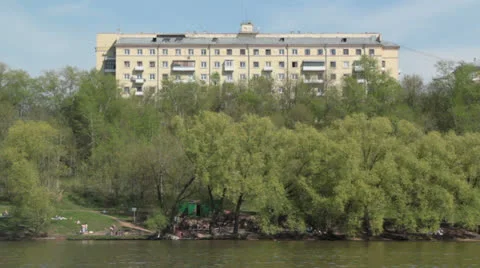 House on the riverside Stock Footage 24563681