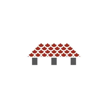 House roofing logo symbol vector element Stock Illustration
