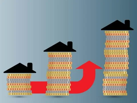 House roofs Stock Illustration
