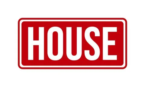 House Rubber Stamp Seal Vector Stock Illustration