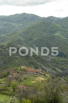 House ruins in the mountains of Bulgaria Stock Photos