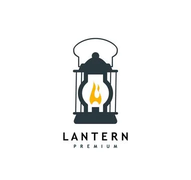 House rustic kerosene lantern lamp icon 스톡 일러스트