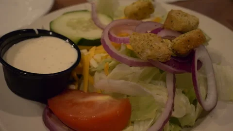 House Salad Ranch Dressing Video stock 314526600