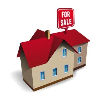 House for sale vector Stock Illustration