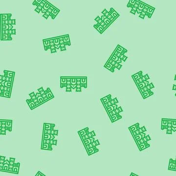 House school building line vector seamless pattern Ilustración de archivo