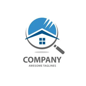 House search logo vector Stock Illustration