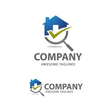 House search logo vector Stock Illustration