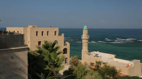 House on the Seaside in Jaffa Stock Footage 37827465