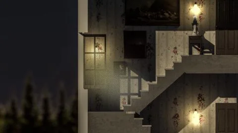 House section Stock Illustration