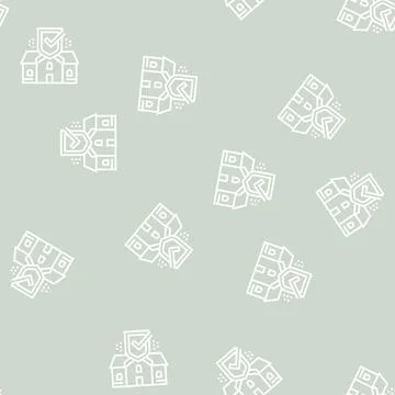 House security color icon vector isolated illustration Stock Illustration