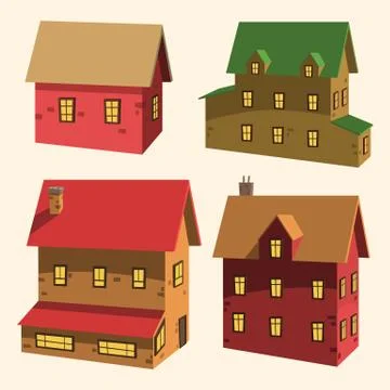 House Set Stock Illustration