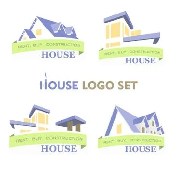 House Set Logo Stock Illustration