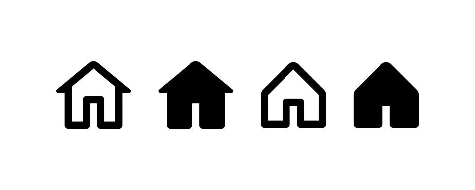 House set. Vector icon design. Stock Illustration