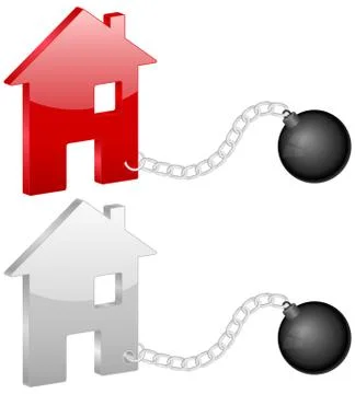 House with shackles Stock Illustration