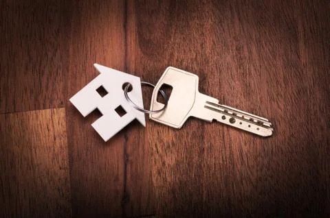 House shape key chain Stock Photos