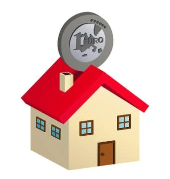 House shaped Stock Illustration