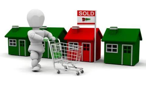 House shopping Stock Illustration