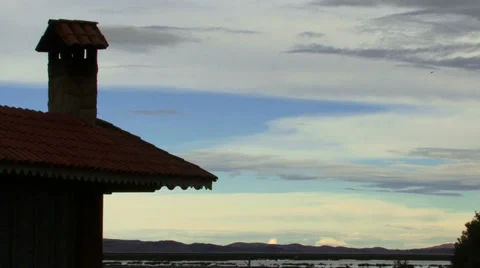 House silhouette in Peru Stock Footage 28014064