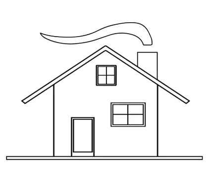 House sketch vector Stock Illustration
