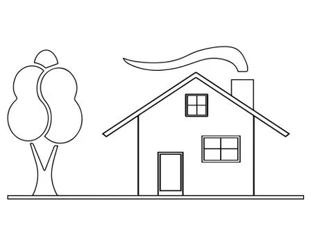 House sketch vector Stock Illustration