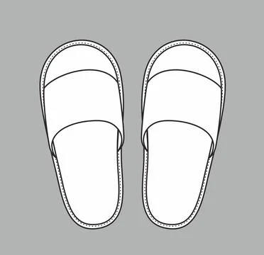 House slippers on a background. Stock Illustration
