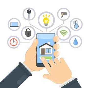 House smart control. イラスト素材