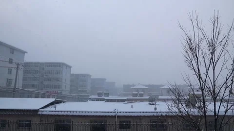 House in snow Stock Footage 235131321