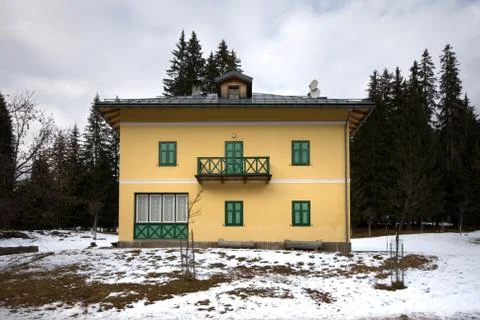 House in the snow Stock Photos