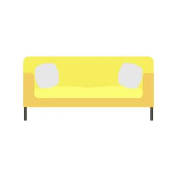 House sofa. Comfortable couch, minimalist modern sofas comfortable domestic . Stock Illustration