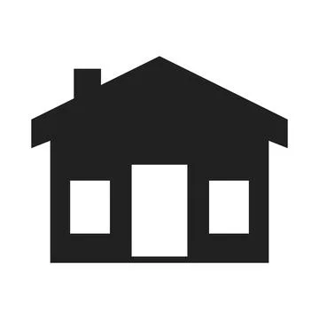 House solid colour icon for business website, Web home flat icon for apps and Stock Illustration