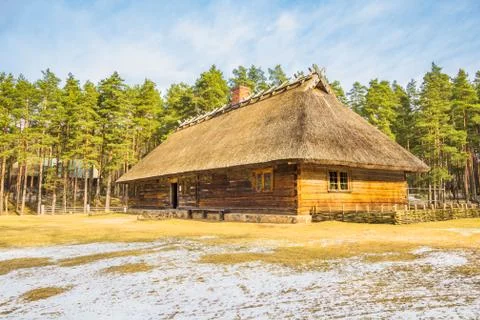 House in the spring Stock Photos