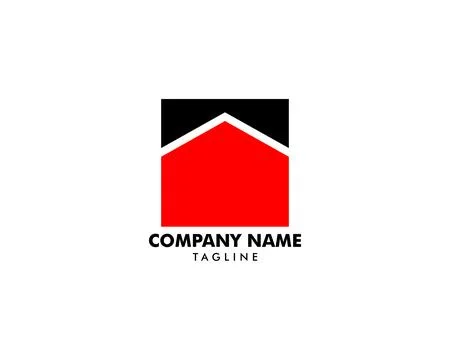 House Square Logo Template Vector Illustration Design Stock Illustration
