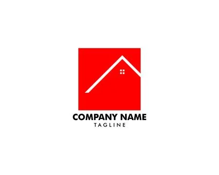 House Square Logo Template Vector Illustration Design Stock Illustration