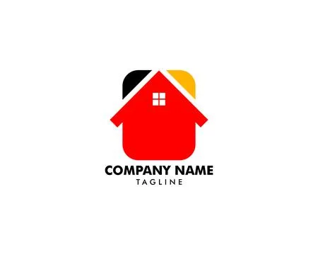 House Square Logo Template Vector Illustration Design Stock Illustration