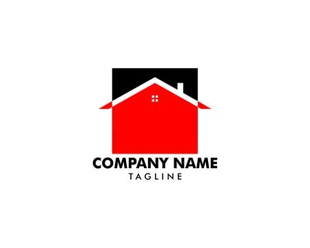 House Square Logo Template Vector Illustration Design Stock Illustration