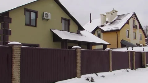 House in the suburbs Stock Footage 61946782