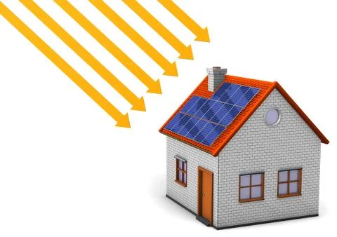 House sunlight Stock Illustration