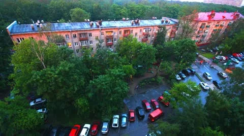 House sunset time lapse Stock Footage 12019658