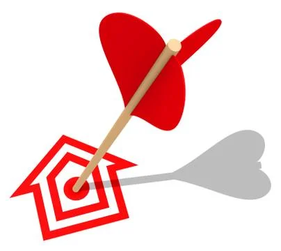The house target Stock Illustration