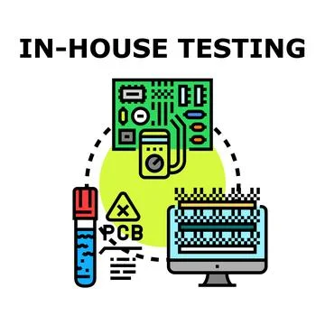 In house testing for quality control and diagnostics イラスト素材