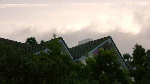 House Timelapse Clouds Stock Footage 1098706