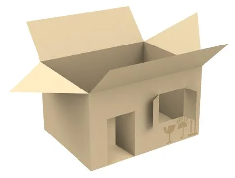 House transport box Stock Illustration