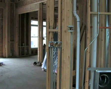 House Under Construction 2 Stock Footage 475128